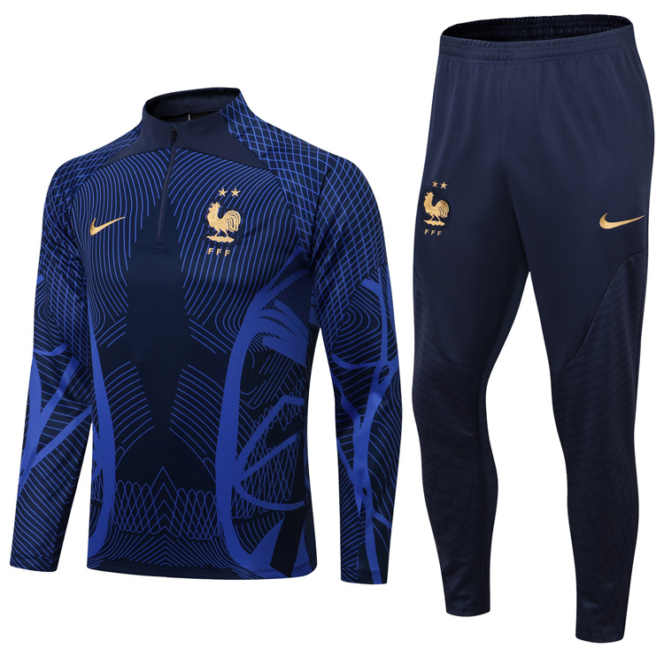 AAA Quality France 2022 Tracksuit - Navy Blue